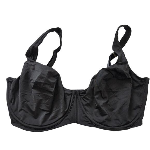 The CUUP Scoop Black Underwire Bra - Size 38G - Silky Soft T-Shirt No Padding - Picture 1 of 11